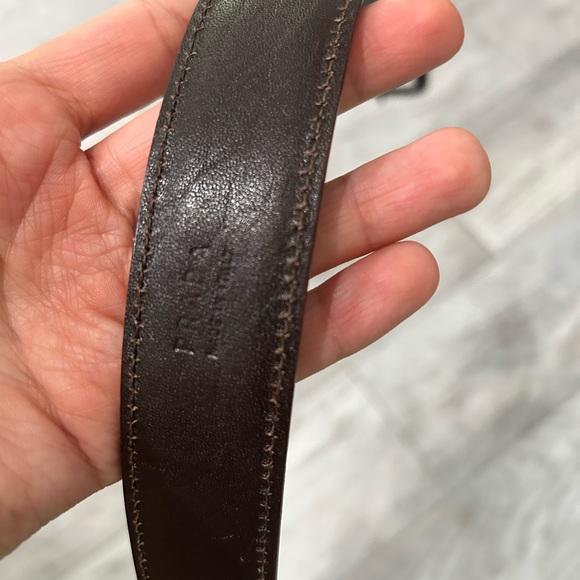 Prada Men's Dark Brown Leather Belt - Picture 3 of 5